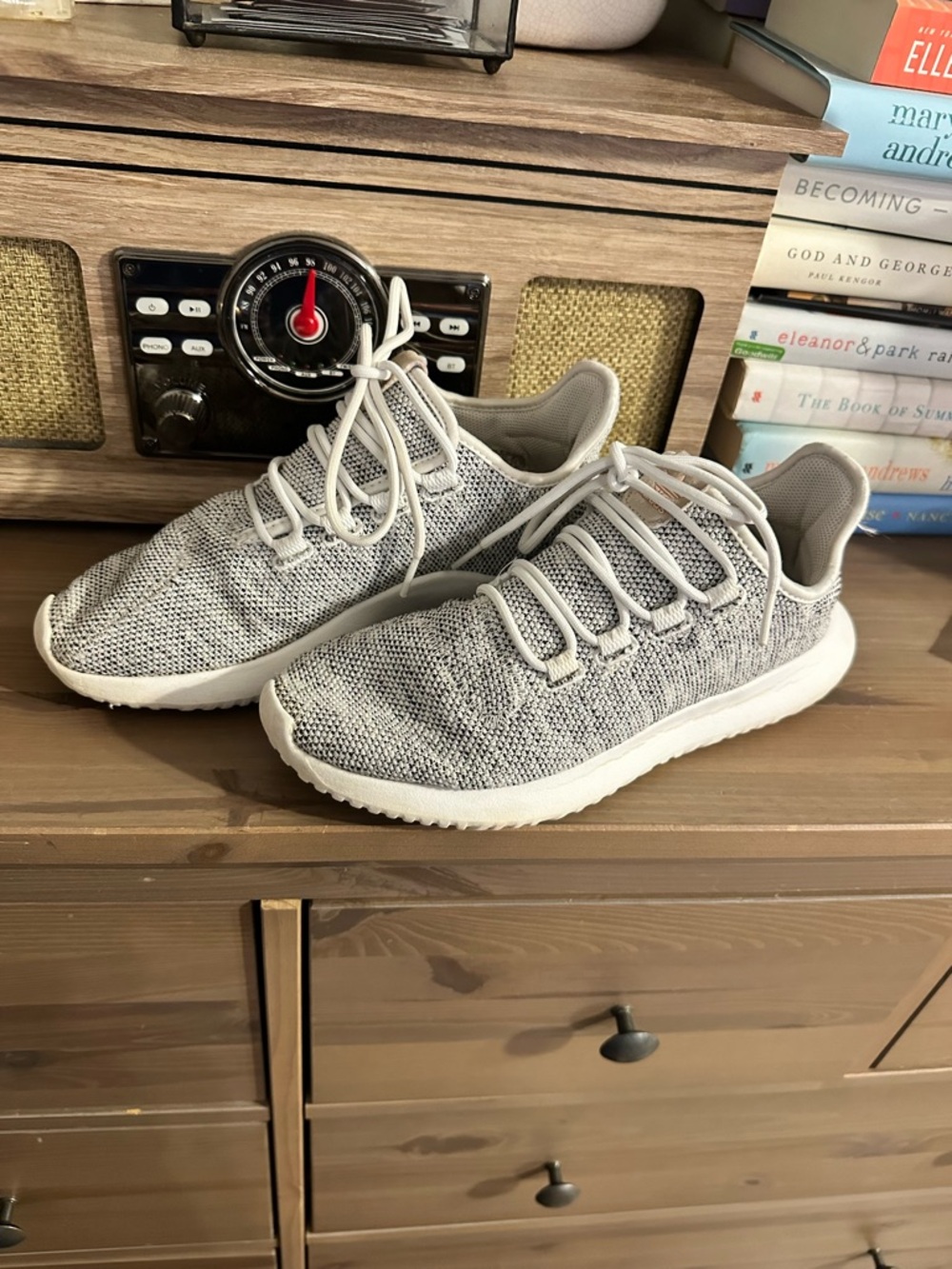 Women’s Adidas Lightweight Grey Knit Sneakers - Casual Slip-On Style